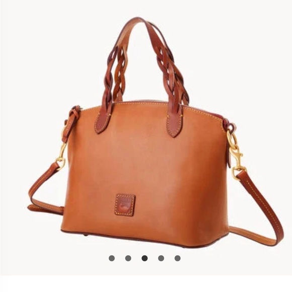Elegant Brown Leather Handbag - Picture 2 of 9